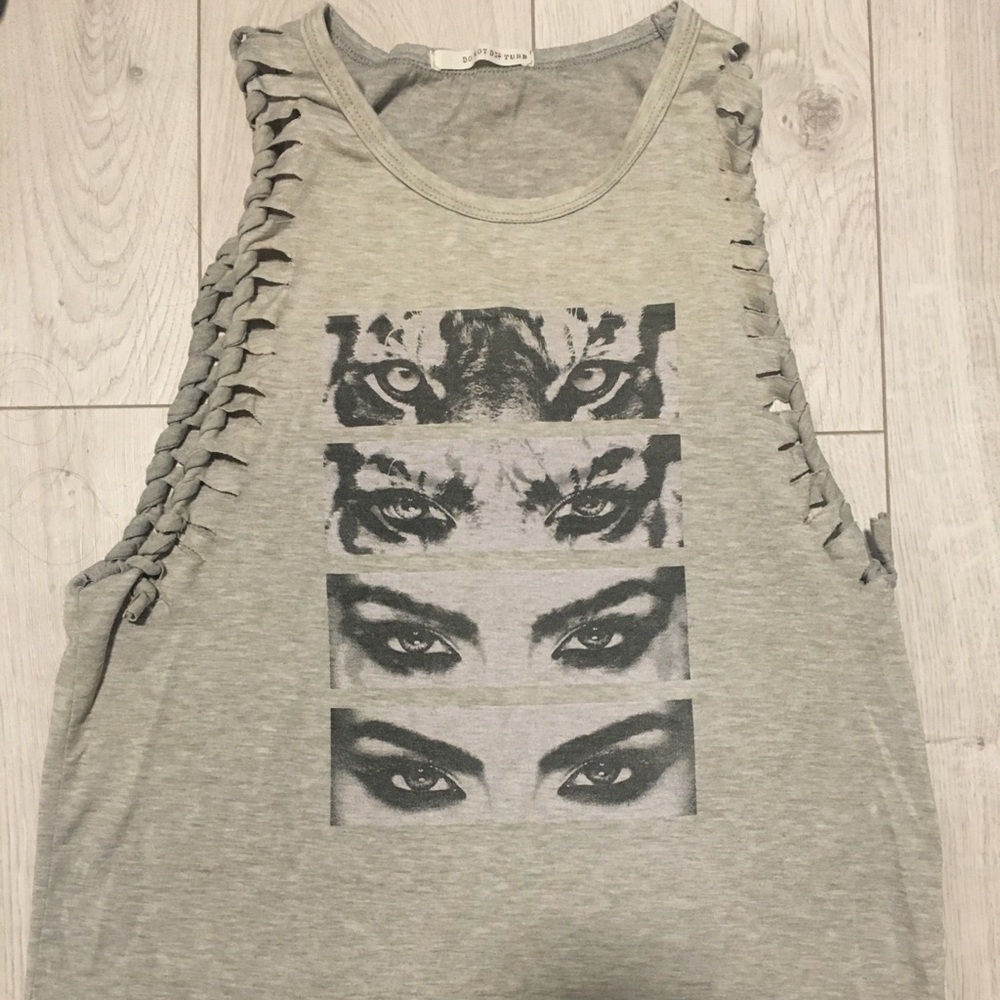 Grey Tiger Tank Top